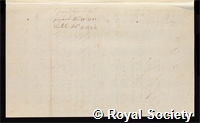 Edwards, Sir James: certificate of election to the Royal Society