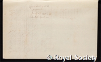 Fuller, Rose: certificate of election to the Royal Society