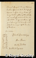 Assemanni, Stephanus Evodius: certificate of election to the Royal Society