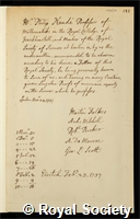 Naude, Philip: certificate of election to the Royal Society