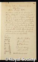 Gori, Antonio Francesco: certificate of election to the Royal Society