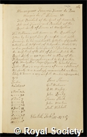 Bon, Francois Xavier: certificate of election to the Royal Society