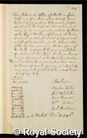 Don Antonio de Alloa of Seville: certificate of election to the Royal Society