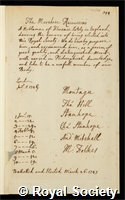 Rinuccini, Falco: certificate of election to the Royal Society