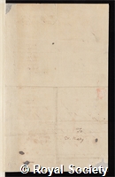 Lalande, Joseph Jerome le Francois de: certificate of election to the Royal Society
