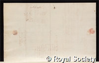 Campbell, John: certificate of election to the Royal Society