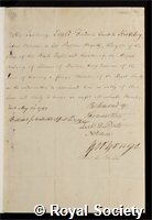 Herzberg, Ewald Friedrich: certificate of election to the Royal Society