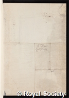 Pears, Charles: certificate of election to the Royal Society