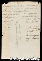 Erman, Paul: certificate of election to the Royal Society
