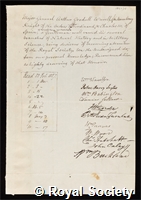 Wavell, Arthur Goodall: certificate of election to the Royal Society