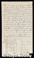 Lloyd, John Augustus: certificate of election to the Royal Society