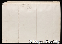 Borrer, William: certificate of election to the Royal Society