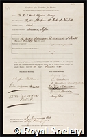 Tierney, Mark Aloysius: certificate of election to the Royal Society