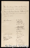 Clarke, Alexander Ross: certificate of election to the Royal Society