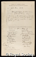 Kerr, John: certificate of election to the Royal Society