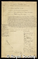 Windle, Sir Bertram Coghill Alan: certificate of election to the Royal Society