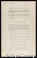 Perkin, Arthur George: certificate of election to the Royal Society
