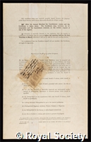 Dobbie, Sir James Johnston: certificate of election to the Royal Society