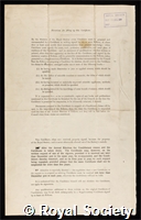 Petavel, Sir Joseph Ernest: certificate of election to the Royal Society