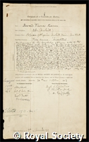 Barnes, Howard Turner: certificate of election to the Royal Society