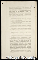 Dalby, William Ernest: certificate of election to the Royal Society