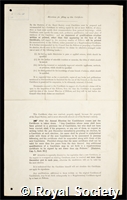 Richardson, Sir Owen Willans: certificate of election to the Royal Society