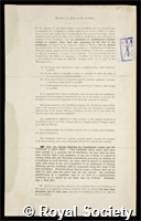 Smith, Samuel Walter Johnson: certificate of election to the Royal Society