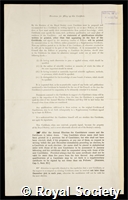 Littlewood, John Edensor: certificate of election to the Royal Society