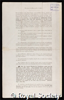 Ashworth, James Hartley: certificate of election to the Royal Society
