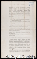 Cross, Charles Frederick: certificate of election to the Royal Society