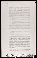 Regan, Charles Tate: certificate of election to the Royal Society