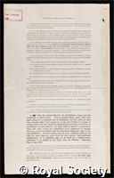 Agar, Wilfred Eade: certificate of election to the Royal Society