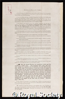 Philip, James Charles: certificate of election to the Royal Society