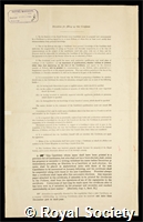 Mellanby, Sir Edward: certificate of election to the Royal Society