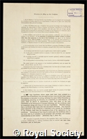 Jones, Owen Thomas: certificate of election to the Royal Society