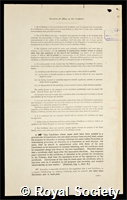 Richardson, Lewis Fry: certificate of election to the Royal Society