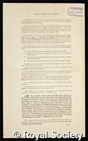 Troup, Robert Scott: certificate of election to the Royal Society