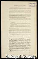Bateman, Harry: certificate of election to the Royal Society