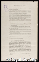 Clark, Alfred Joseph: certificate of election to the Royal Society