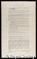 Miller, Frederick Robert: certificate of election to the Royal Society