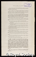 Holmes, Sir Gordon Morgan: certificate of election to the Royal Society