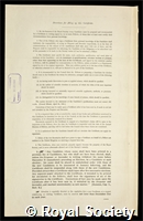 Pye, Sir David Randall: certificate of election to the Royal Society