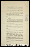 Stoner, Edmund Clifton: certificate of election to the Royal Society