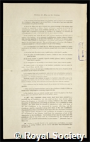 Tilley, Cecil Edgar: certificate of election to the Royal Society