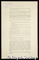 Burnet, Sir Frank Macfarlane: certificate of election to the Royal Society