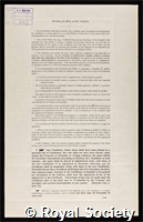 Felix, Arthur: certificate of election to the Royal Society