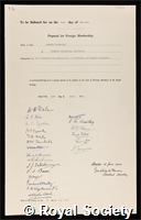 Timoshenko, Stephen Prokofievitch: certificate of election to the Royal Society