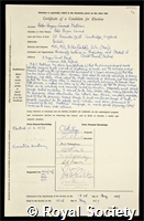 Matthews, Peter Bryan Conrad: certificate of election to the Royal Society