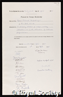Heidelberger, Michael: certificate of election to the Royal Society